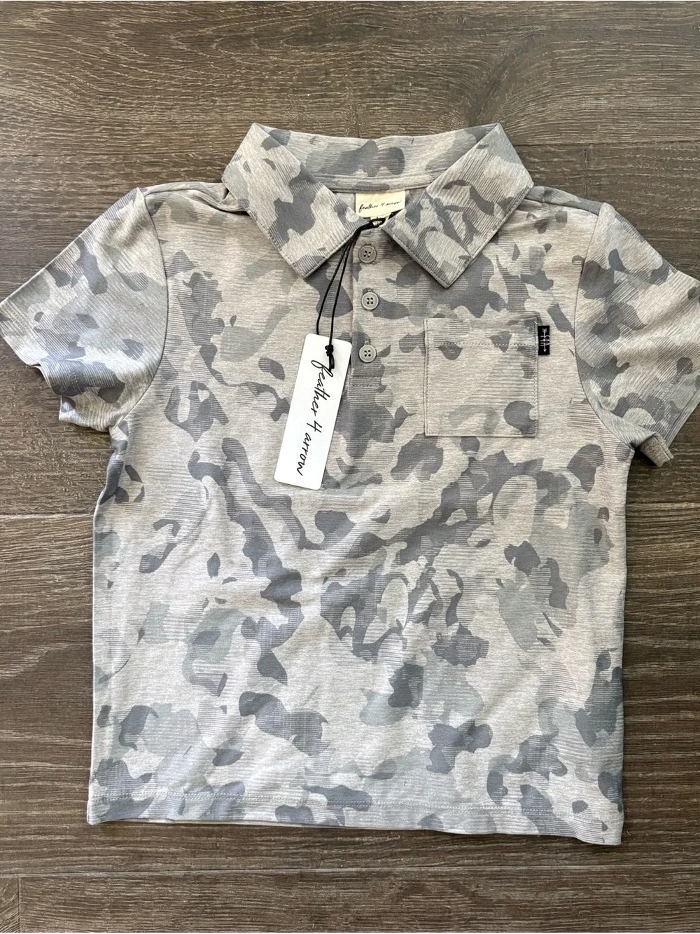 Feather 4 Arrow Feel Good Tech Polo - Size 4/5 NEW! Camo